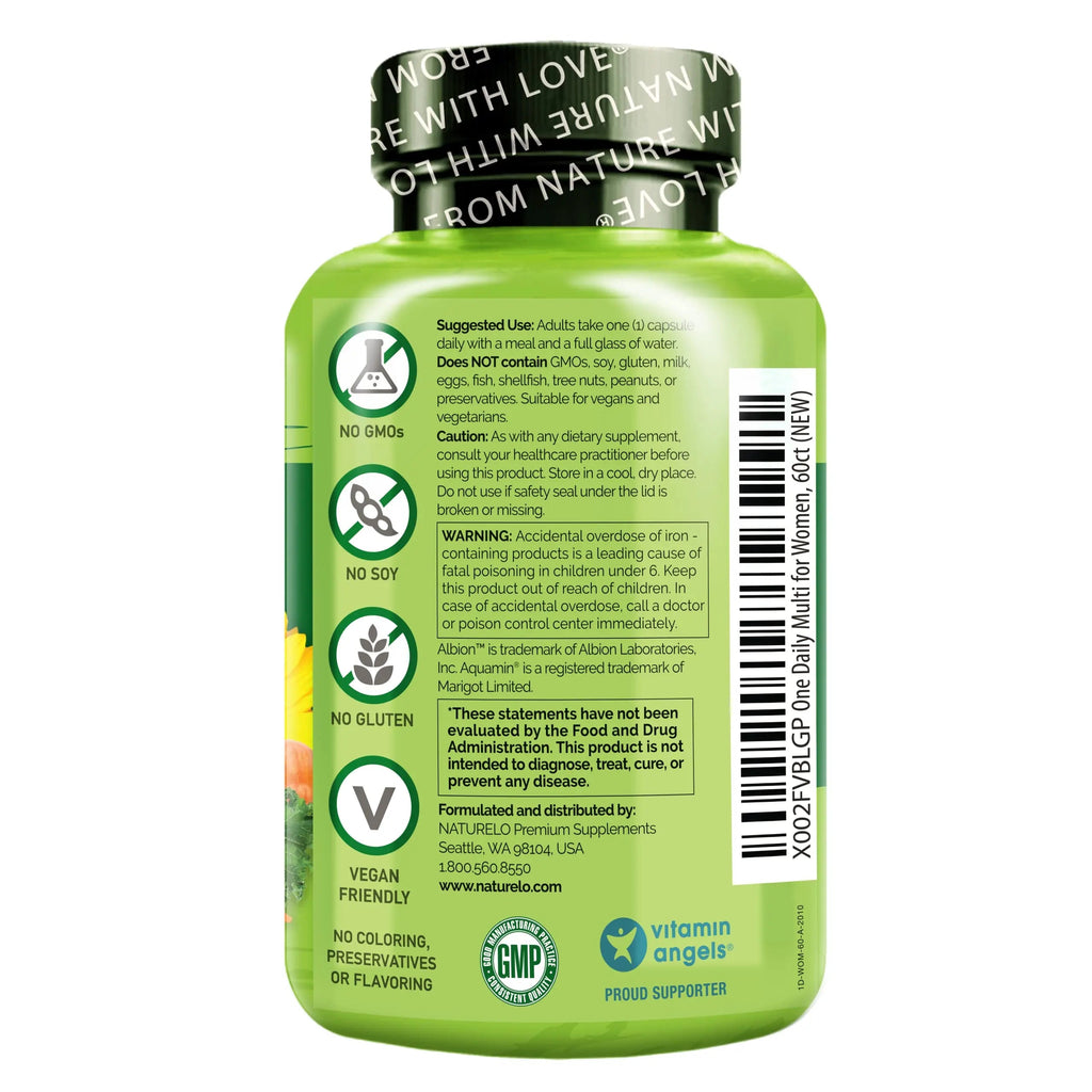 NATURELO One Daily Multivitamin for Women - Energy Support - Whole Food Supplement NATURELO Au supplements