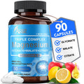 ASSR Triple Magnesium Complex – 300mg Magnesium Supplement with Glycinate, Malate & Citrate – Supports Relaxation, Muscle & Nerve Function – High Absorption, Vegan, Non-GMO, 90 Capsules ASSR Au supplements