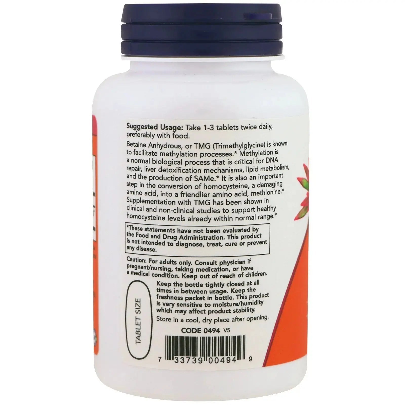NOW TMG 1000mg, 100 Count (Pack of 2) NOW Foods Au supplements