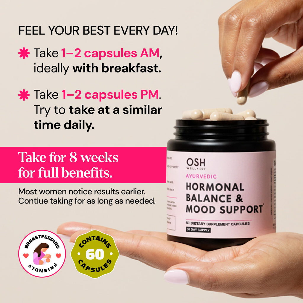 Ayurvedic Hormone Balance for Women | Cortisol Reducer | Mood, Energy, & Sleep Support | Regulates Estrogen | Stress Relief | Ashwagandha, Rhodiola, & Shatavari