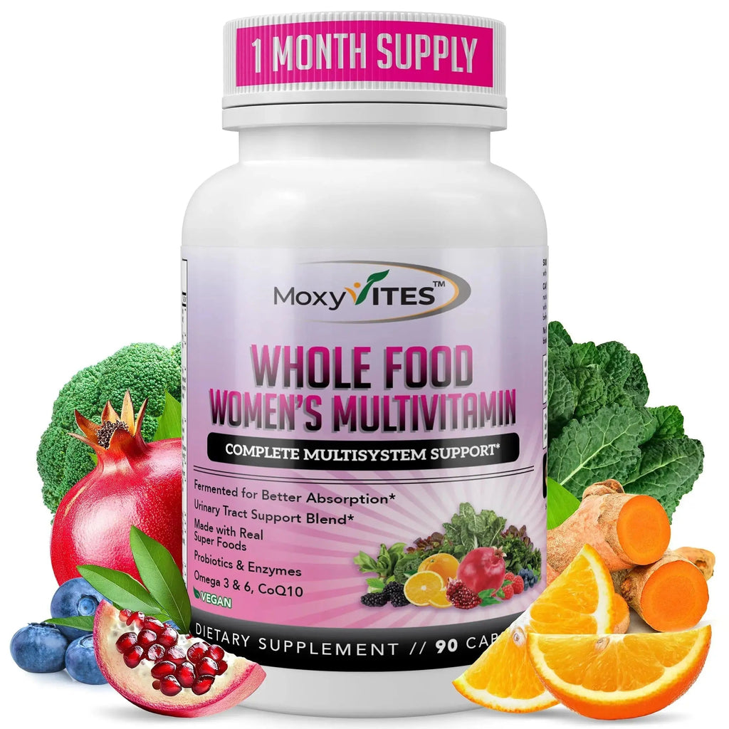 Methylated Multivitamin for Women with Iron - Womens Multivitamin with 44 Organic Whole Food & Fermented Nutrients MoxyVites Au supplements