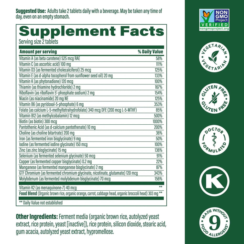 MegaFood Women's 40+ Multivitamin - Multivitamin Supplement for Women with Iron, Vitamins C, B12, K2, A, B6, Choline, and more MegaFood Au supplements