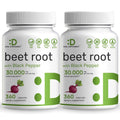 Two Pack Beet Root Capsules 30000mg Per Serving, 720 Counts | with Black Pepper Extract Eagleshine Vitamins Au supplements