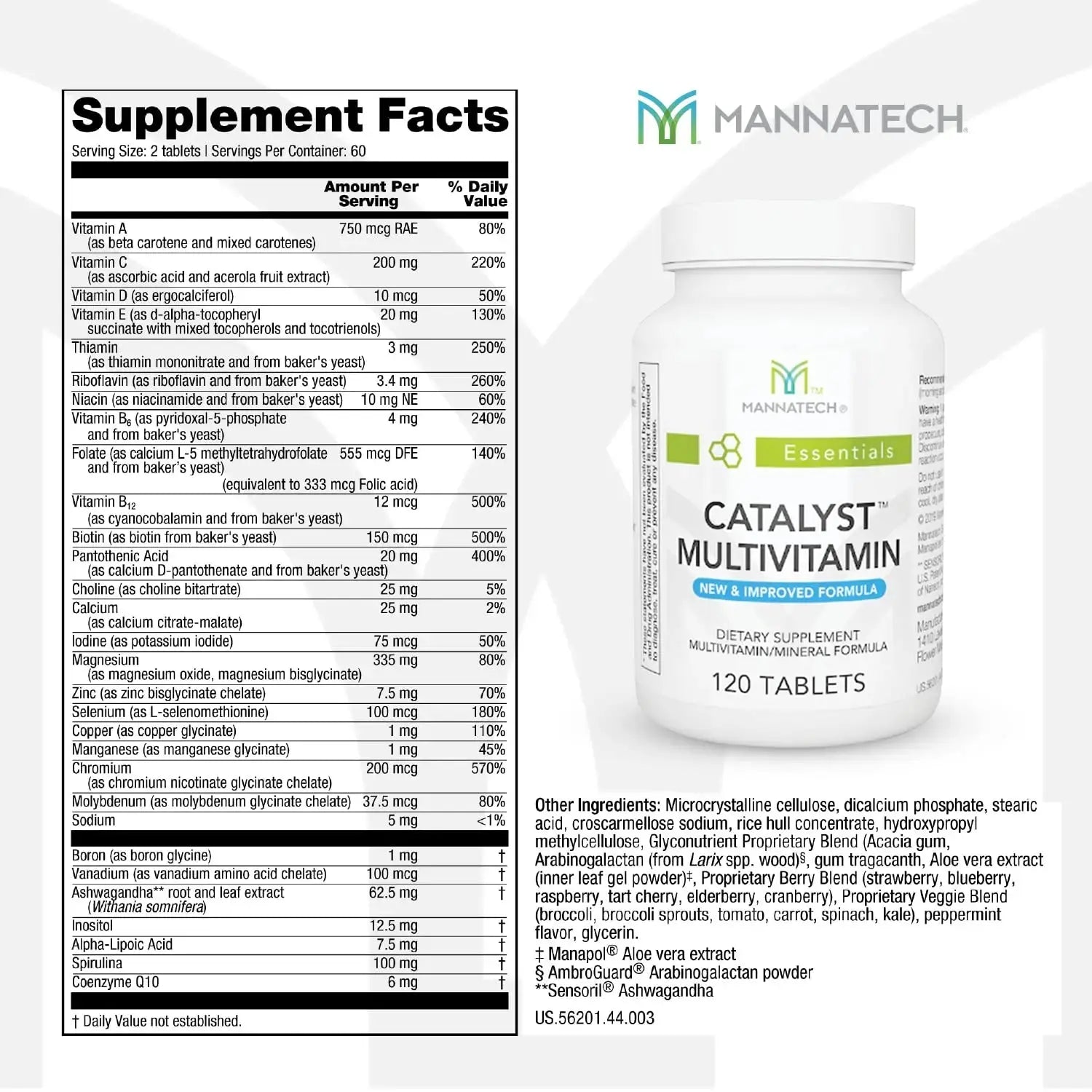 Mannatech Catalyst Multivitamin 120 Tablets, Maximize Your Multivitamin. Provides Antioxidants Vitamin A, Vitamin C, and Vitamin E Mannatech Au supplements
