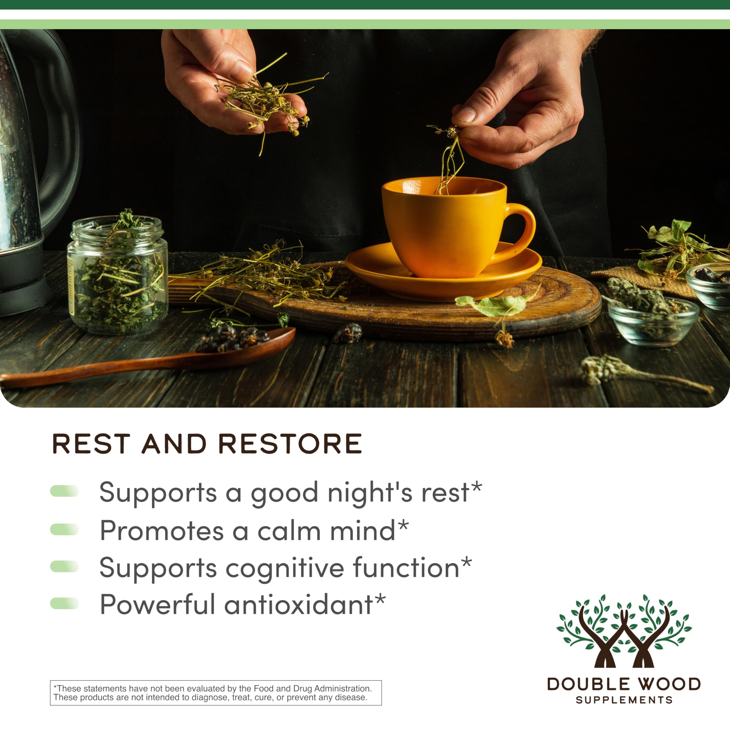 Apigenin Supplement - 50mg per Capsule, 120 Count (Powerful Bioflavonoid Found in Chamomile Tea for Relaxation, Sleep, and Mood) Senolytic