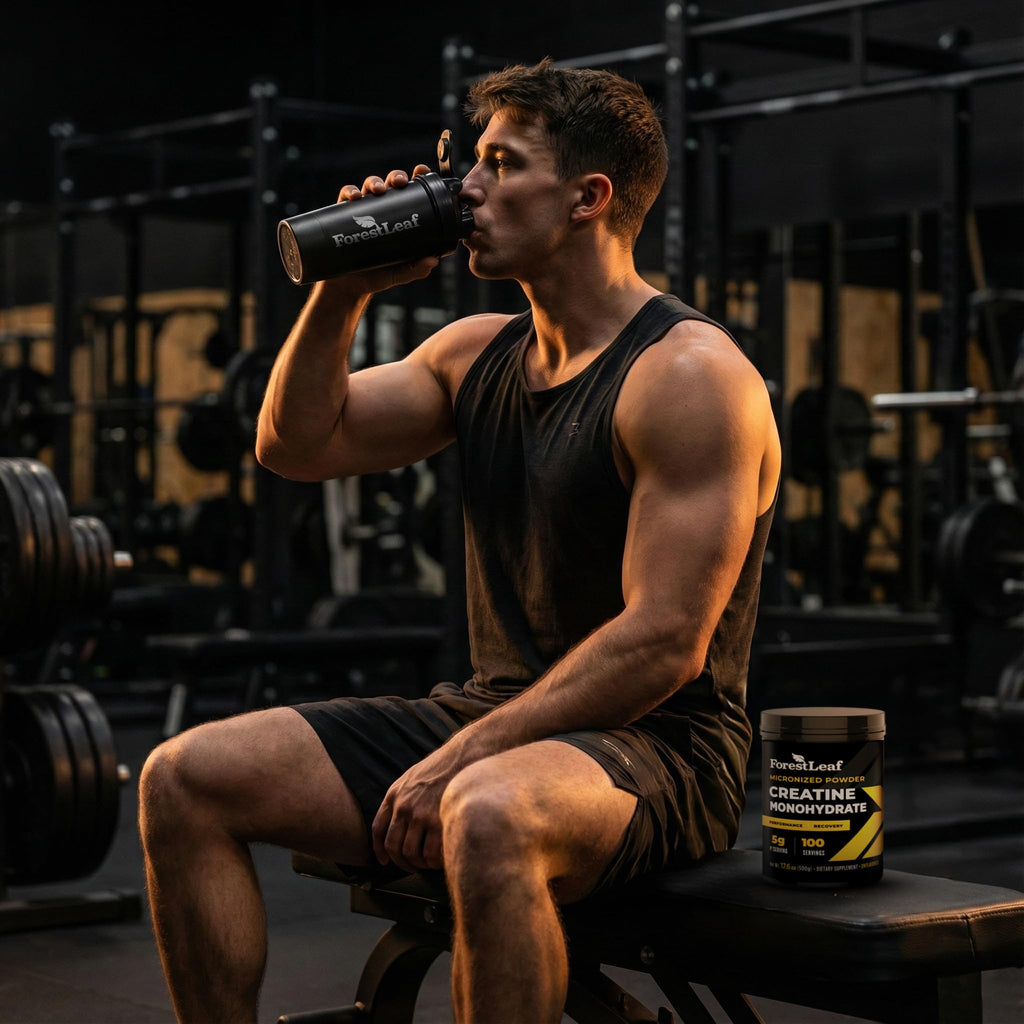 ForestLeaf Micronized Creatine Monohydrate Powder - Maximize Muscle Growth & Strength - Unflavored Creatine for Women and Men