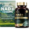 MEGNETA Liposomal NAD+ Supplement 1200mg with Trans Resveratrol - Boost NAD+ Levels, Energy & Anti-Aging Support - Vegan, 100 Capsules MEGNETA Au supplements