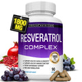 Resveratrol Supplement 1800 mg Antioxidant Complex - Highly Potent Natural Trans-Resveratrol Pills for Healthy Aging, Overall Health Support, Immune System