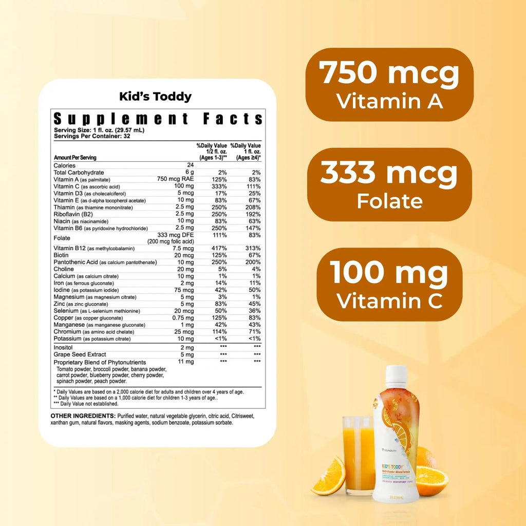 Youngevity Kid's Toddy™ - Mega Multivitamin for Kids & Children Age 2+ - 14 Vitamins, 10 Minerals, Phytonutrient Blend Youngevity Au supplements