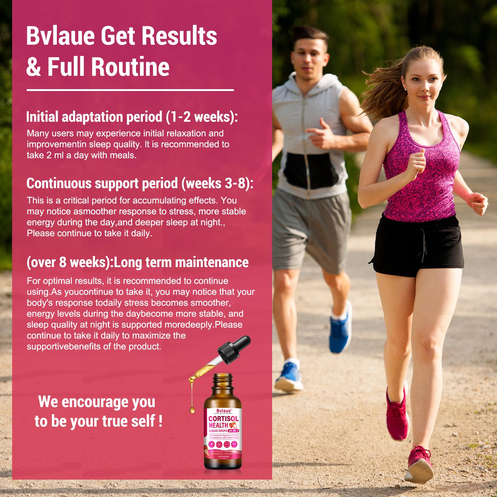 Bvlaue Cortisol Supplements Detox for Women - 20-in-1 Cortisol Reducer,Manager,Lower w/Ashwagandha,Magnesium,L-Theanine,Saffron,Rhodiola for Hormone Balance/Sleep/Stress Relief,Strawberry Flavor Bvlaue Au supplements