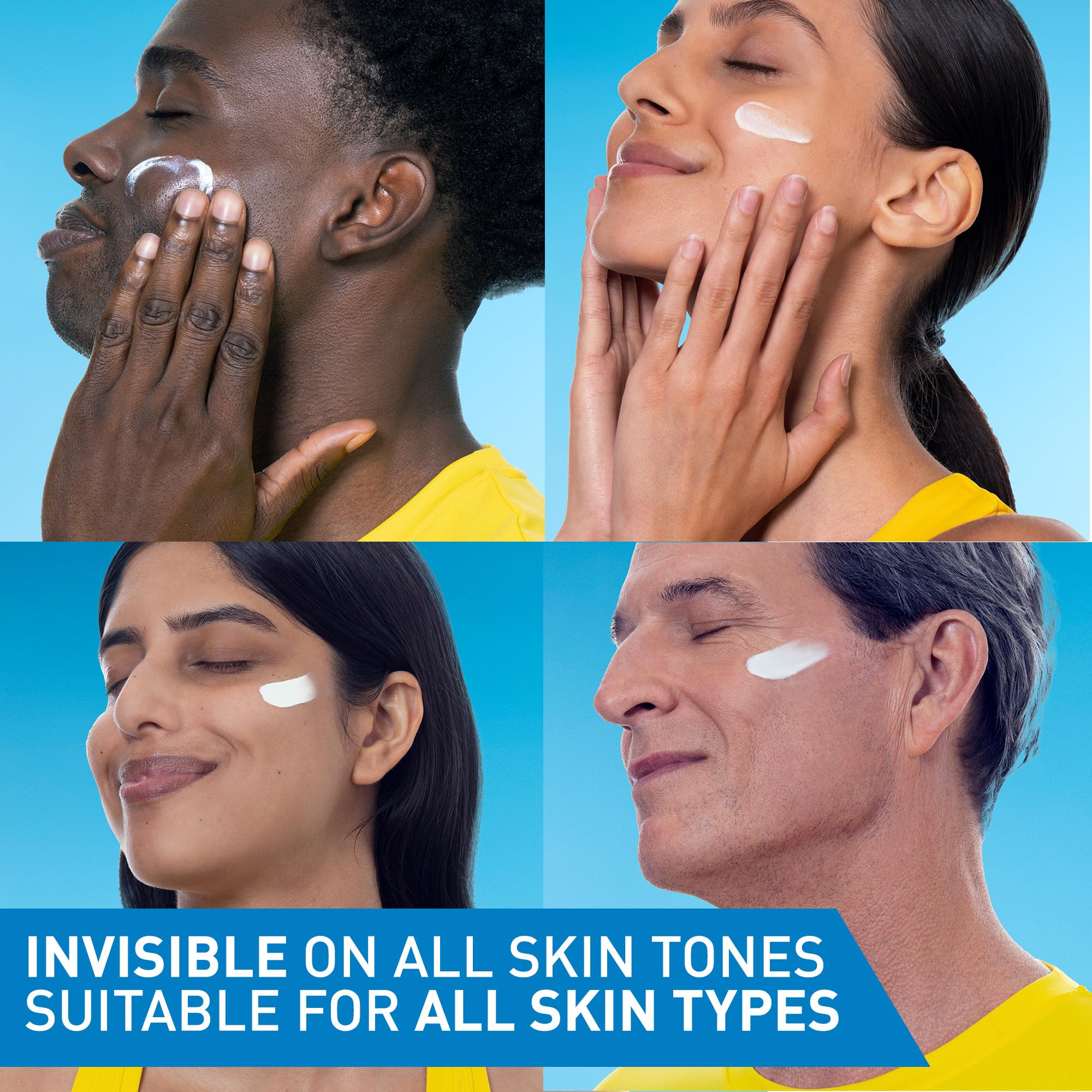 CeraVe Invisible Mineral Sunscreen SPF 50, Face Sunscreen for Sensitive Skin With Zinc Oxide & Titanium Dioxide, Vitamin E