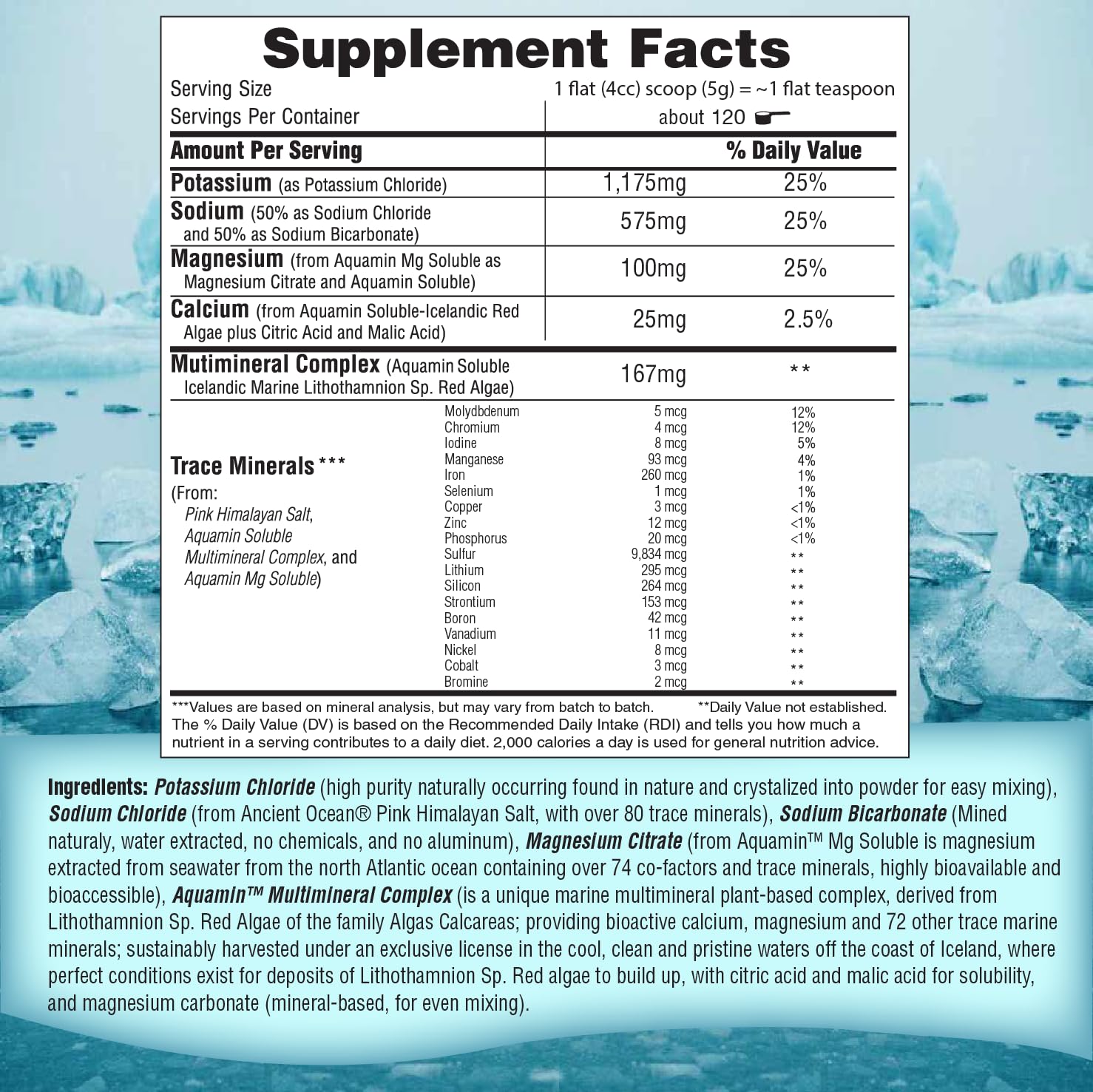 Fast Lyte Fasting Electrolyte Supplement Powder | No Sugar Unflavored Raw Electrolytes | 25% RDI Magnesium and Potassium with Trace Minerals | Carnivore & Keto Friendly