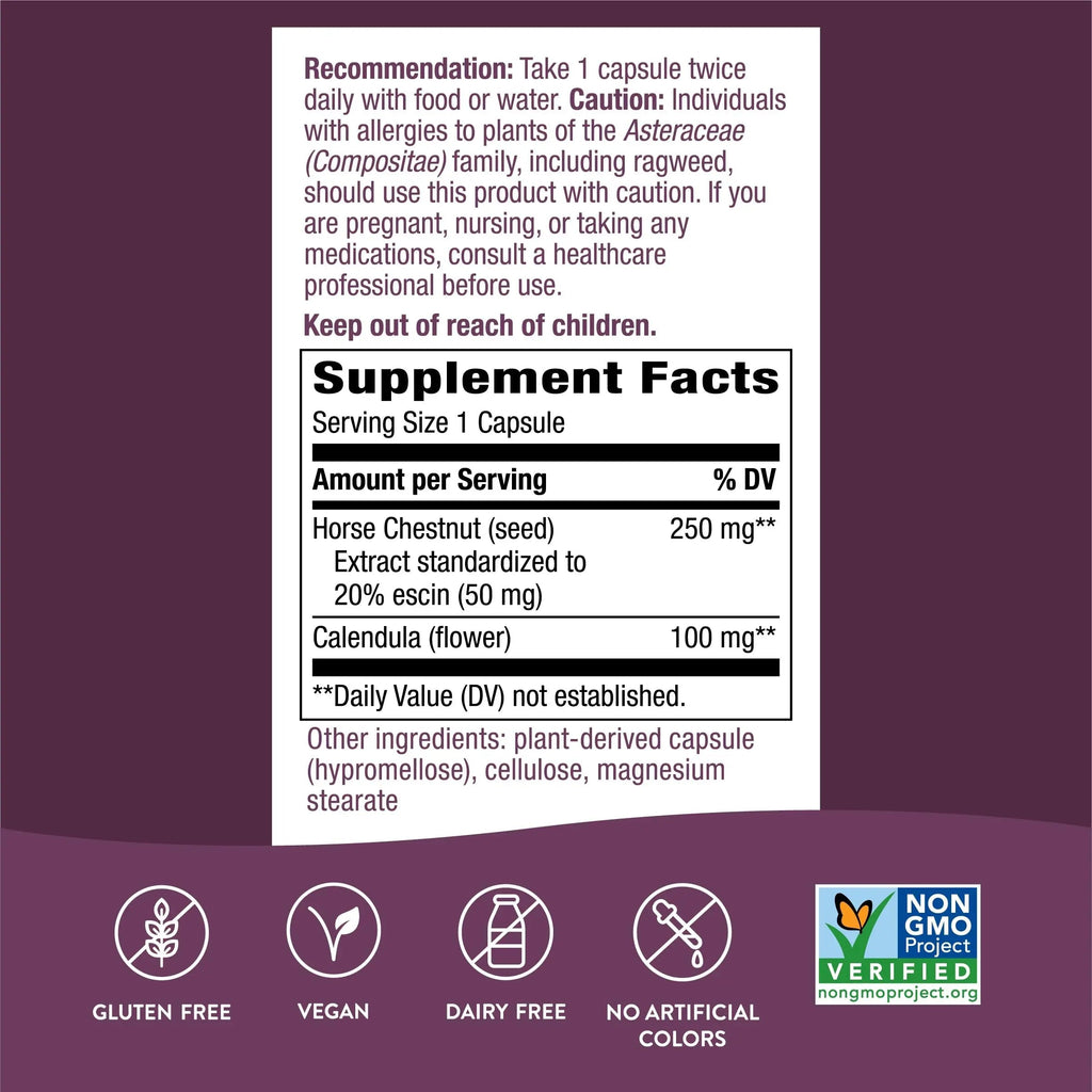 Nature's Way Standardized Horse Chestnut, Premium Extract for Healthy Veins and Blood Nature's Way Au supplements