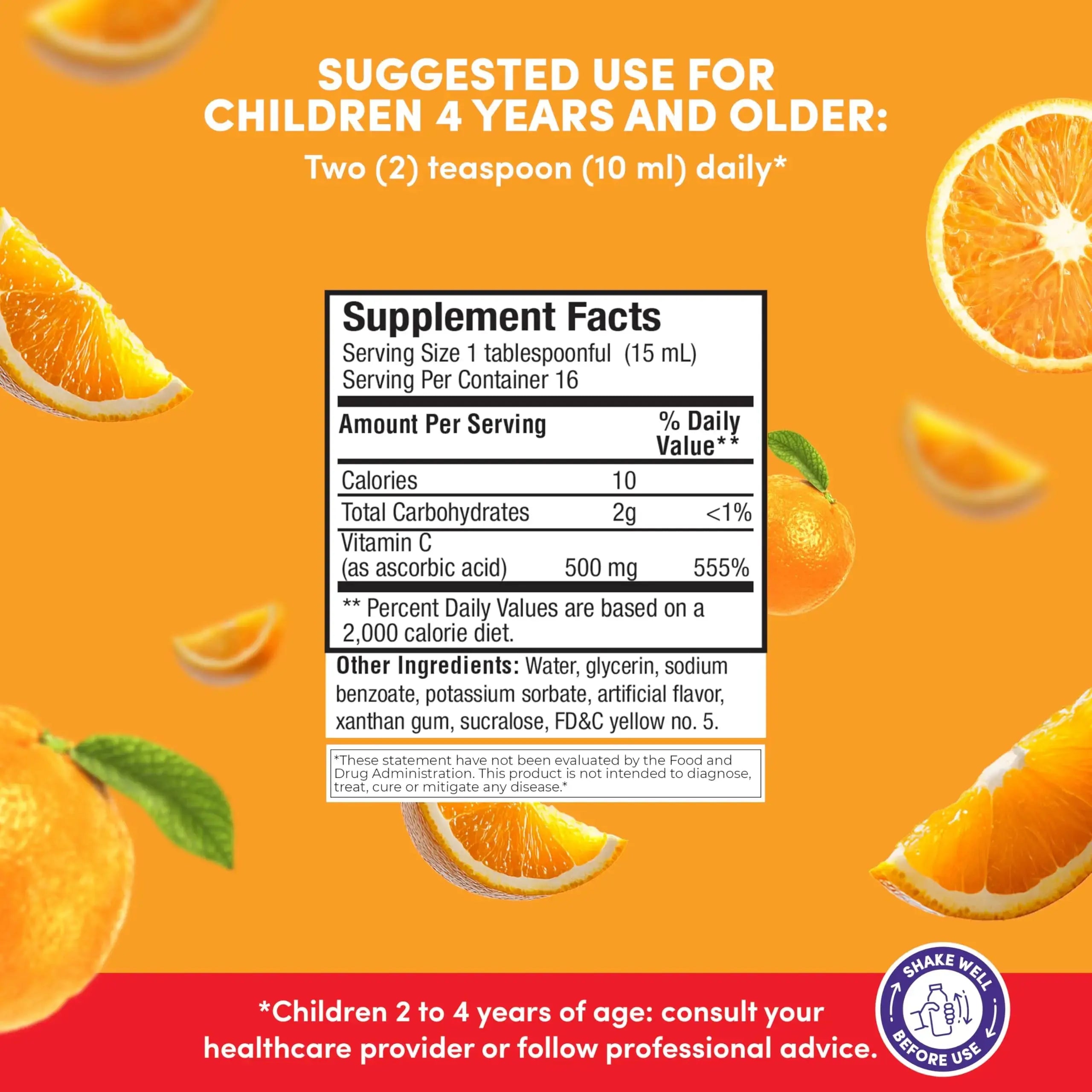 GirafKids Multivitamin Syrup + Liquid Vitamin C Bundle for Kids Ages 4+ | Omega-3, Beta Glucan, Folic Acid & Antioxidant Support | Peach & Orange Flavors PHARMADEL Au supplements