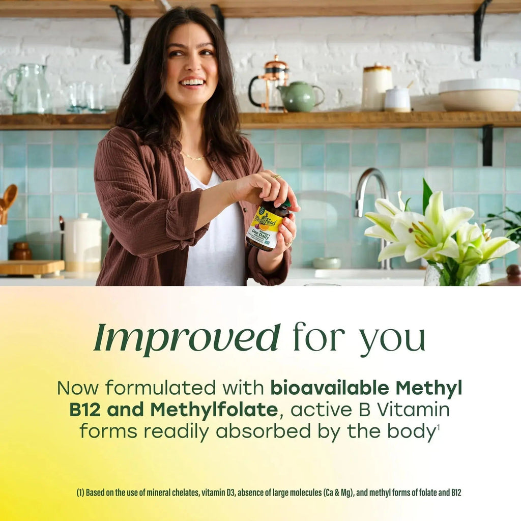 MegaFood Womens Multivitamin One Daily - Multivitamin for Women - Vitamin C, Vitamin D, Iron & B Vitamins - Bone, Energy Metabolism & Immune Support - Vegetarian, GlutenFree - 90 Tablets, 90 Servings MegaFood Au supplements