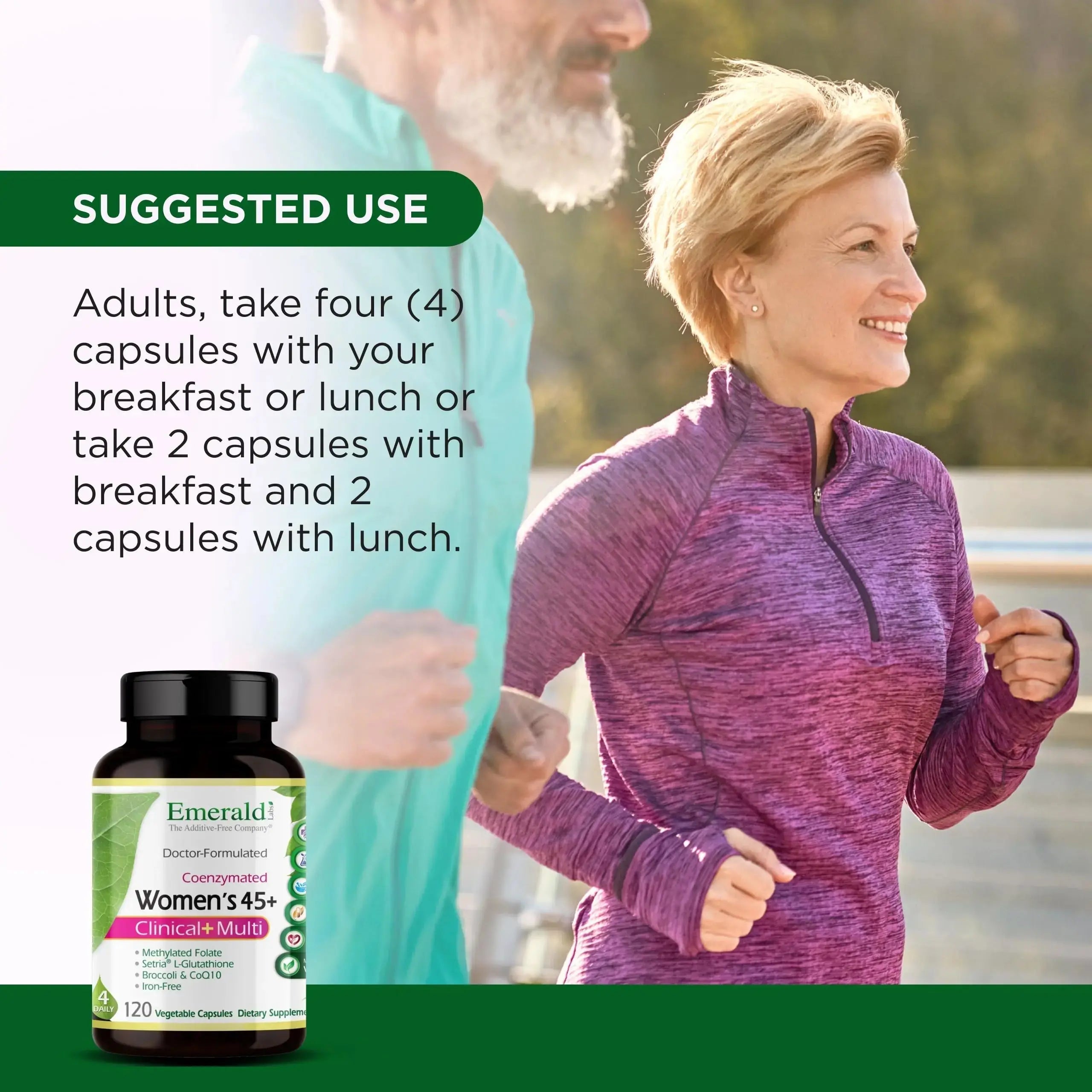 Emerald Labs Women's 45+ Clinical Multi - Multivitamin for Comprehensive Support, Bone & Heart Health* - Designed for Women 45+ Emerald Laboratories Au supplements