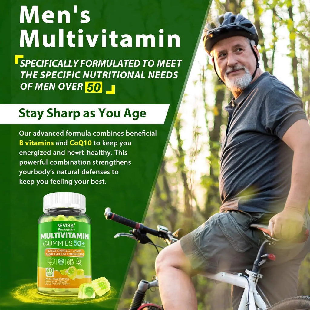 NEVISS Multivitamin for Men & Probiotics for Kids Teen + Veggie & Fruit Fiber Gummies NEVISS Au supplements