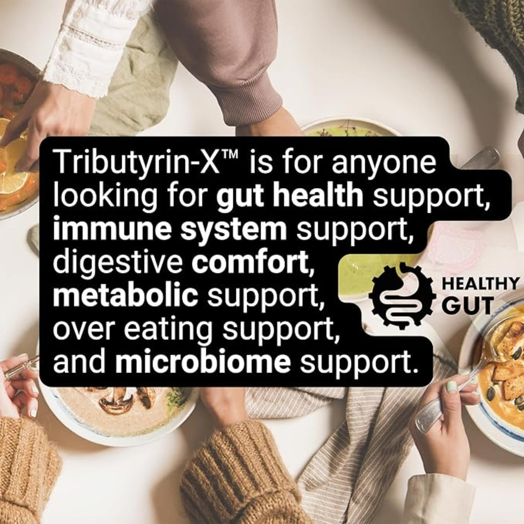 Healthy Gut Tributyrin-X | Most Bioavailable Butyrate Postbiotic for Gut Health & Leaky Gut Support | 99% Pure w/Zero Odor | 30 Softgels Healthy Gut Au supplements