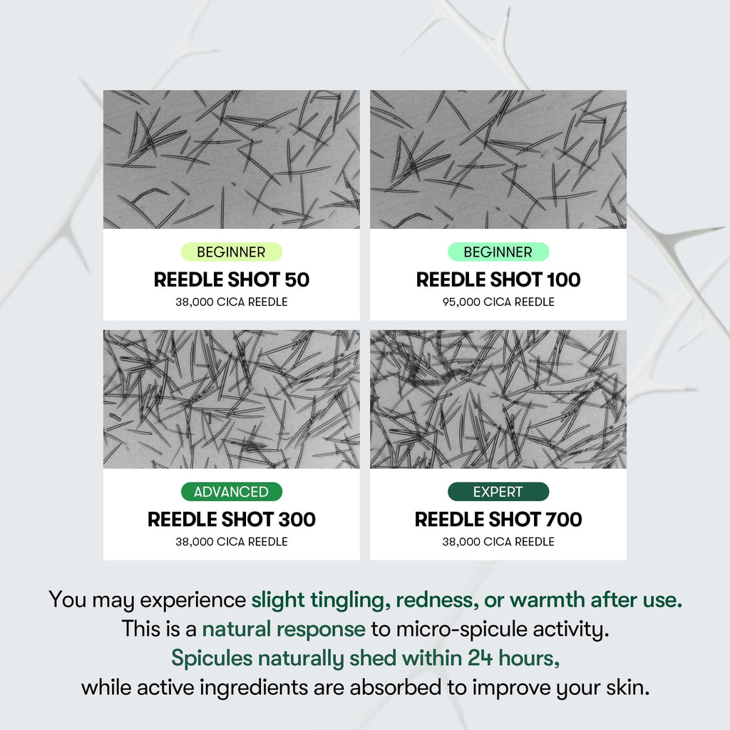 VT COSMETICS CICA Reedle Shot 100, Spicule Microneedling Serum for Pore Care & Exfoliation, Exosome, Centella Asiatica for Glass Skin