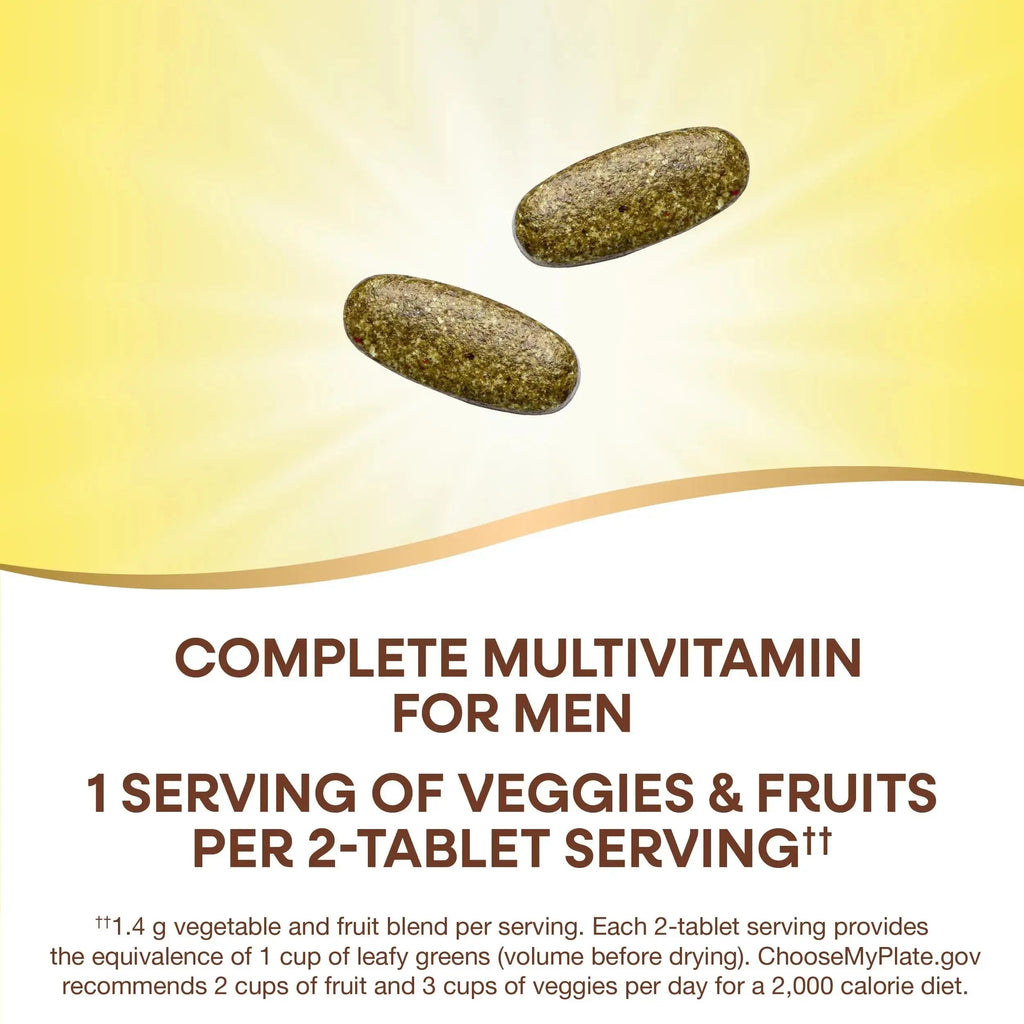 Nature's Way Alive! Garden Goodness Men's Multivitamin, Veggie & Fruit Blend (1400mg per serving), Made with Organic Kale, 60 Count Nature's Way Au supplements