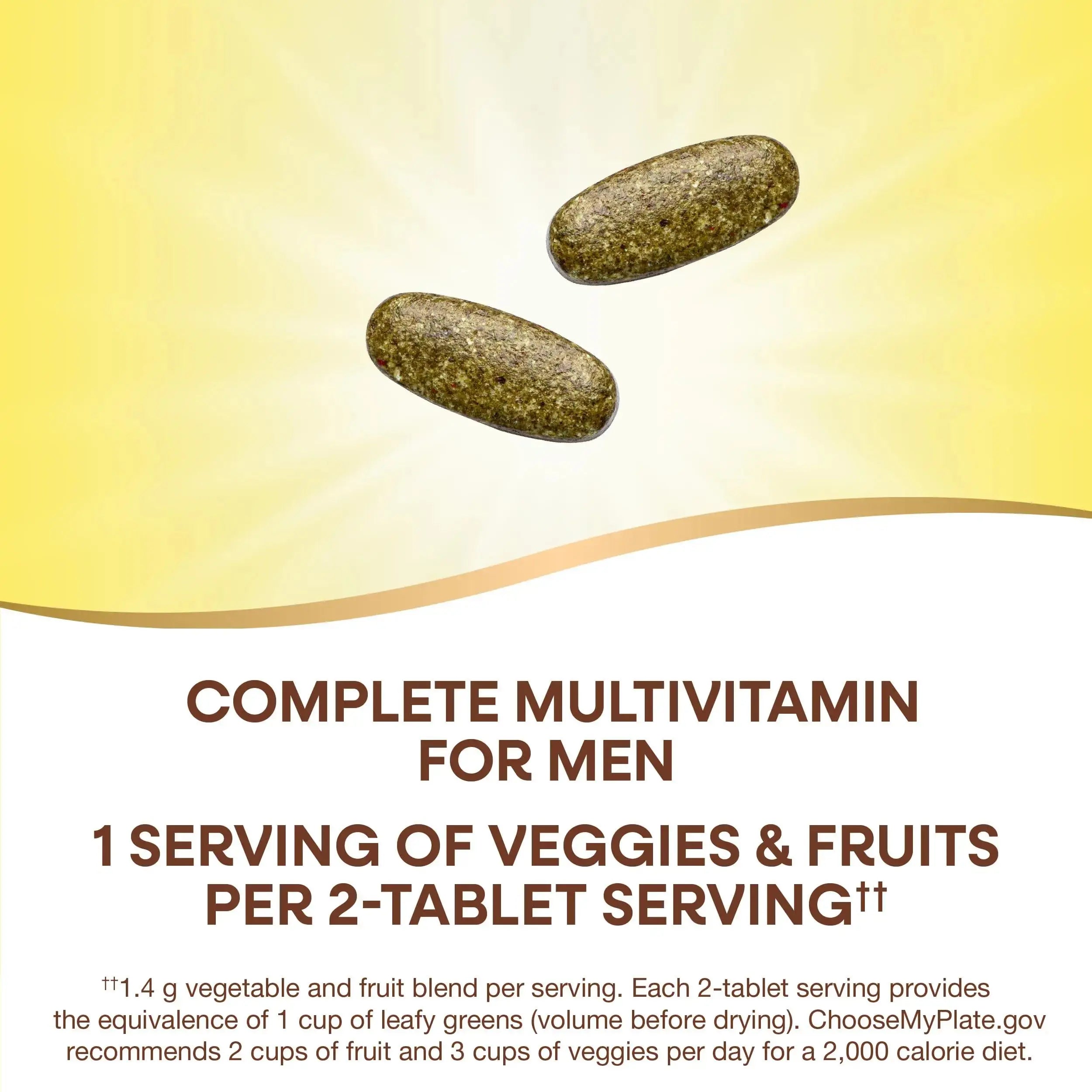 Nature's Way Alive! Garden Goodness Men's Multivitamin, Veggie & Fruit Blend (1400mg per serving), Made with Organic Kale, 60 Count Nature's Way Au supplements
