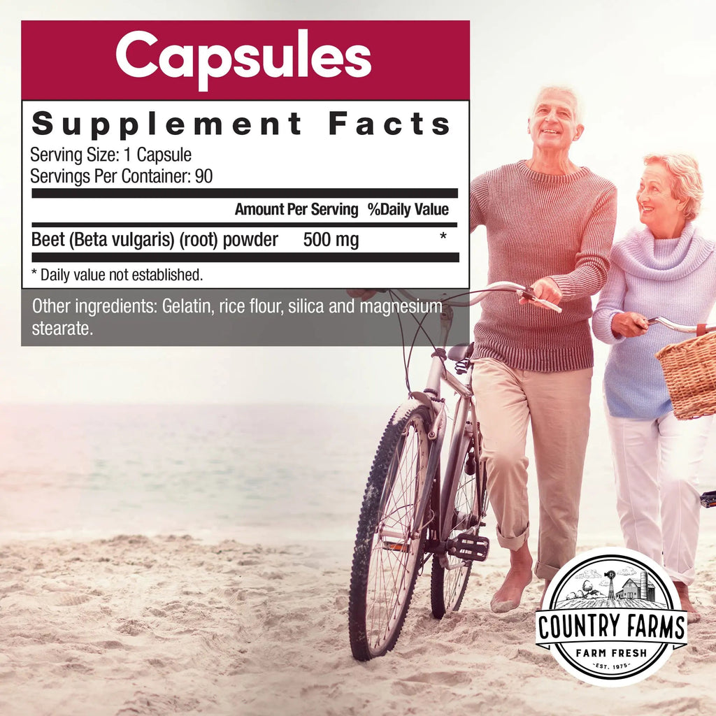 COUNTRY FARMS Bountiful Beets Root Capsules, Wholefood Beet Extract Superfood COUNTRY FARMS Au supplements