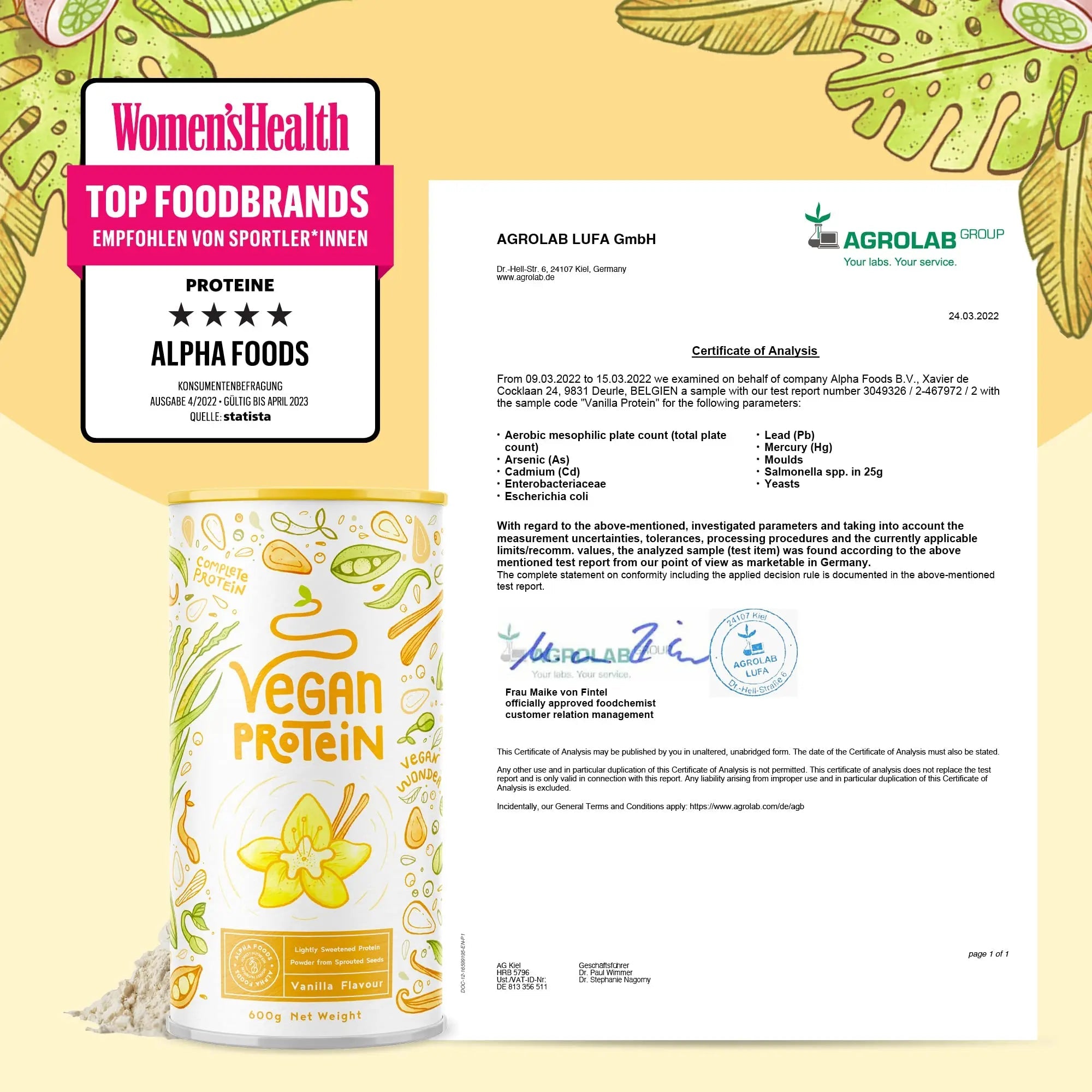 Vegan Protein Powder Vanilla - 1.2kg(80 servings) - 100% Plant Based Protein Powders Alpha Foods Au supplements