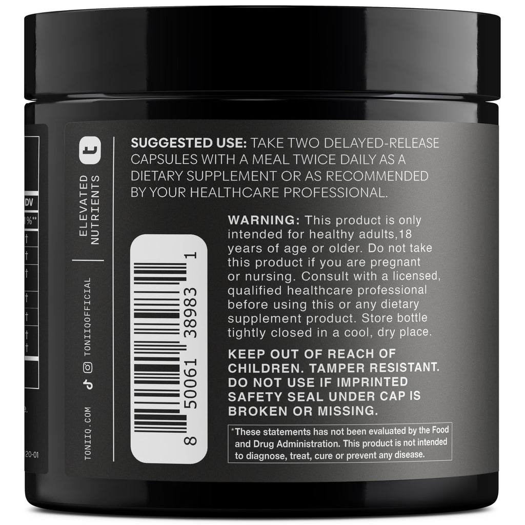 Toniiq GLP-1 Support — with Clinically Studied, Patented GlucoVantage® Dihydroberberine and Akkermansia — Appetite and Fullness Support — 120 Capsules (60-Day Supply) Toniiq Au supplements