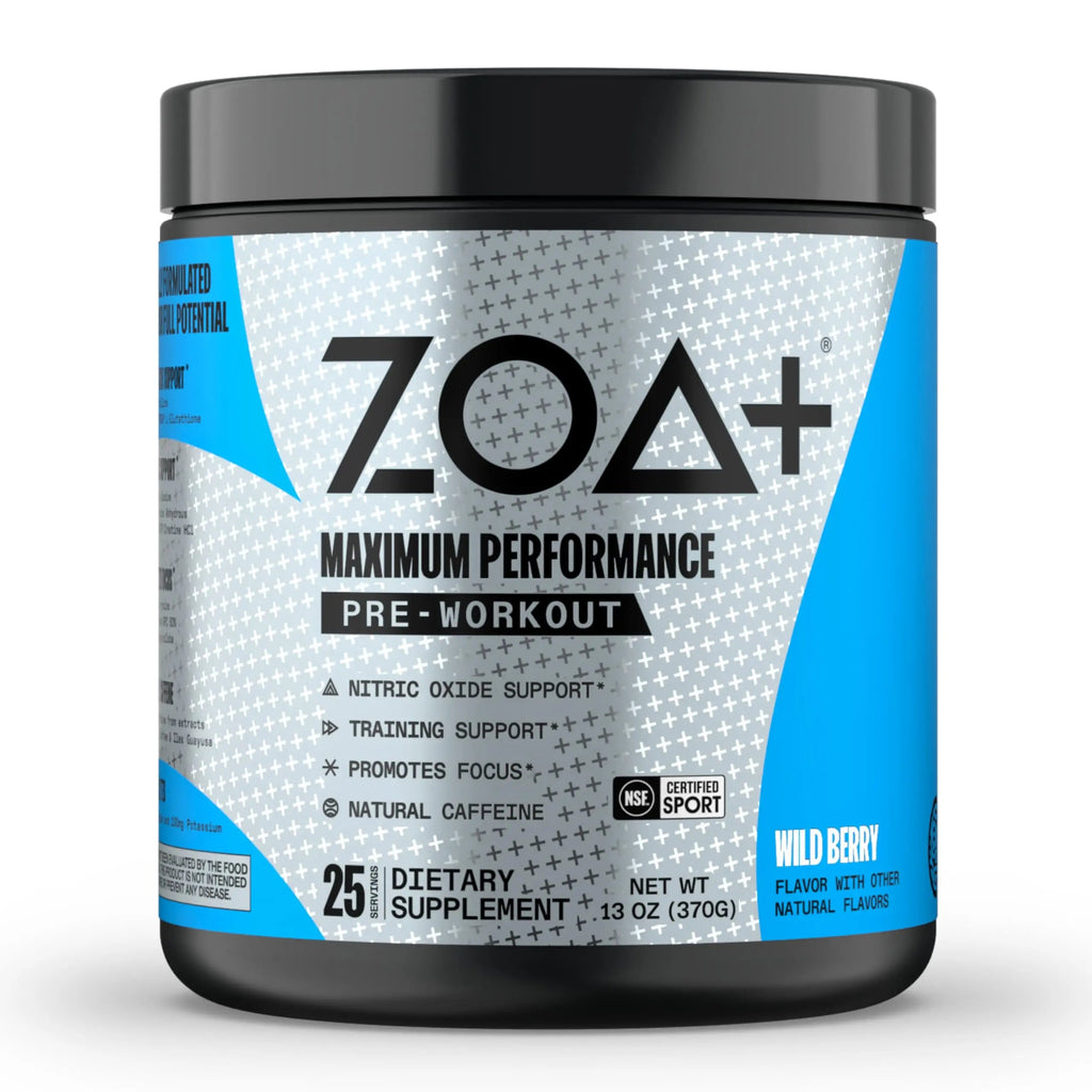ZOA+ Pre Workout Powder, Fruit Punch - NSF Certified for Sport with Zero Sugar, Electrolytes ZOA Au supplements