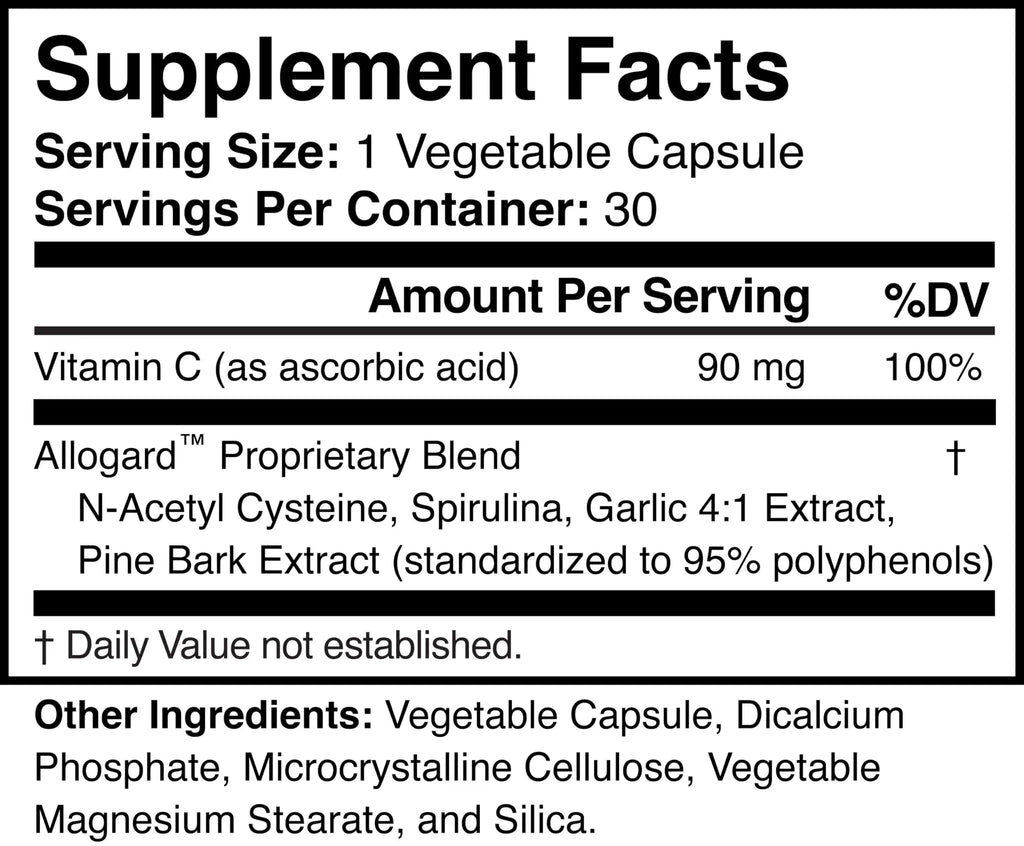 Allogard - Natural Detox Supplement - Non-GMO, Vegan, Gluten-Free Allogard Au supplements
