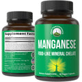 Manganese Supplement Food Like Mineral Chelated for Superior Absorption with Whole Food Blend of 25+ Fruits & Vegetables. Pure Trace Mineral Capsules for Connective Tissue, Bone Health, Enzyme Support Peak Performance Au supplements
