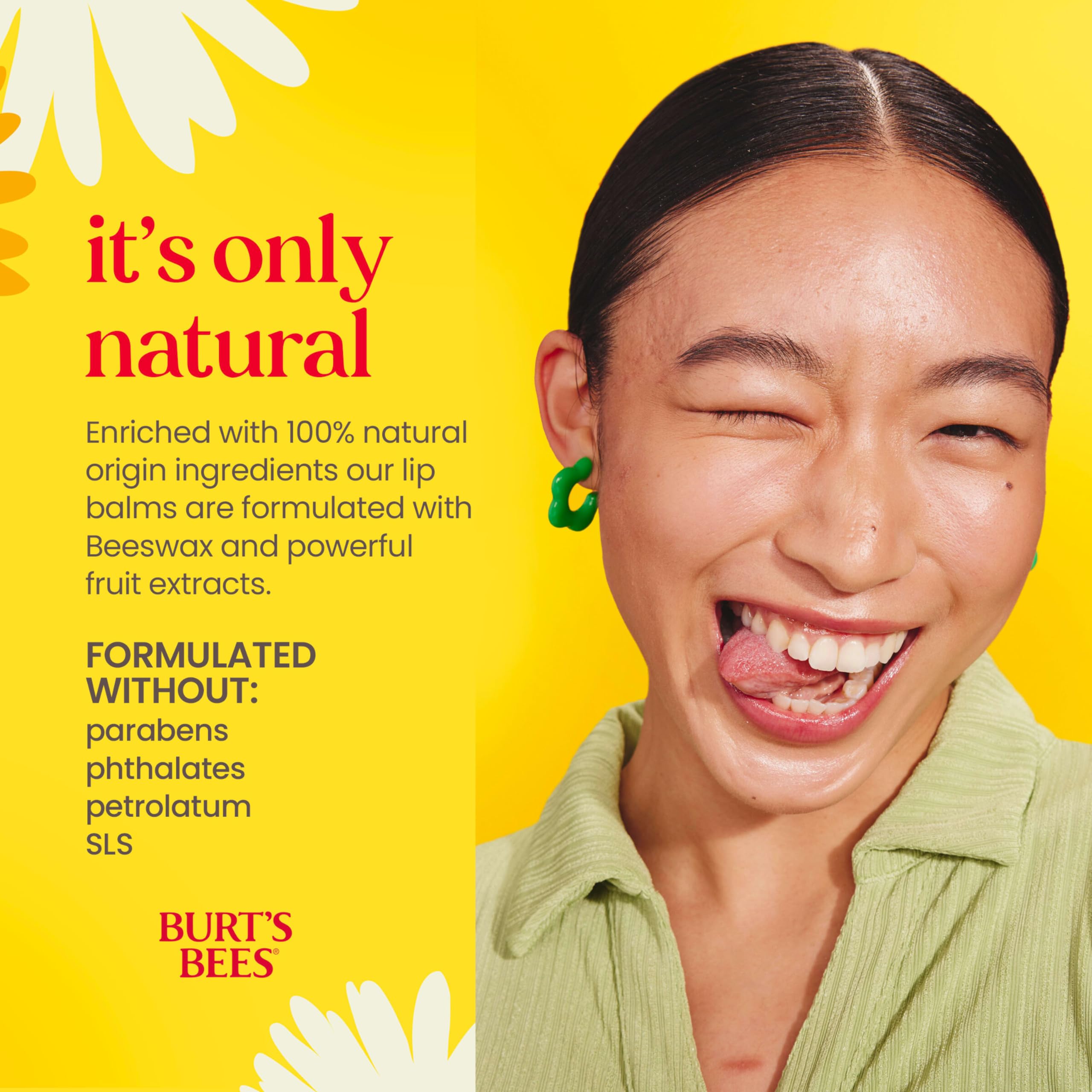 Burt's Bees Lip Balm - Original Beeswax, Lip Moisturizer With Responsibly Sourced Beeswax