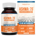 Ashwa-70®: Ashwagandha Extract - 35% Withanolides | Max Strength, Highest Withanolide Concentration - Mood & Performance - Enhanced Absorption with BioPerine® Black Pepper (60 Capsules) Triquetra Health Au supplements