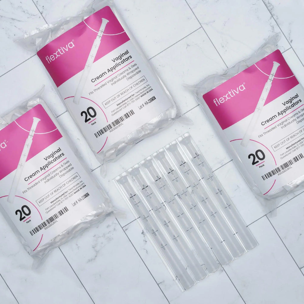 Flextiva Disposable Plastic Vaginal Cream Applicators - Threaded End to Fit OTC Gel or Cream Products Flextiva Au supplements