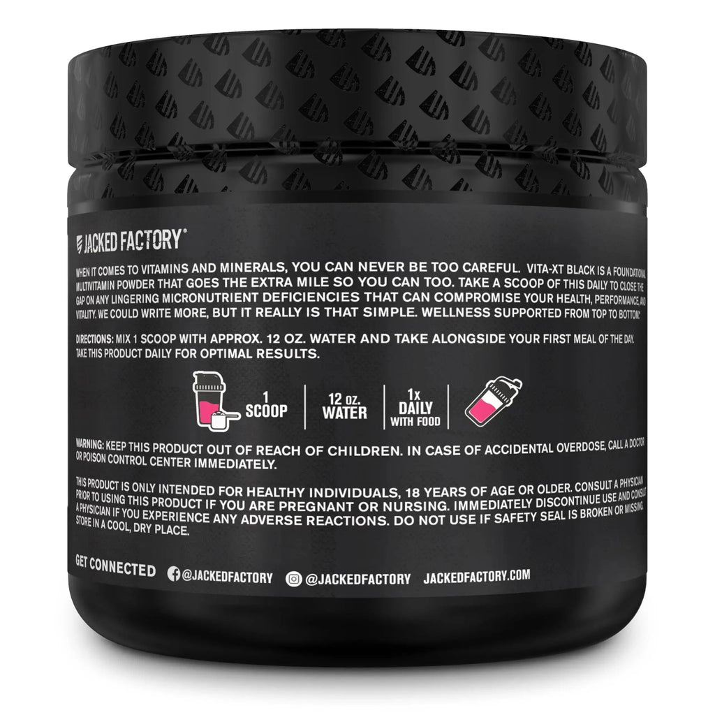 Jacked Factory Vita XT Performance Vitamin Powder - Daily Multivitamin Powder for Men with KSM-66 Ashwagandha, Prebiotic Fiber Jacked Factory Au supplements