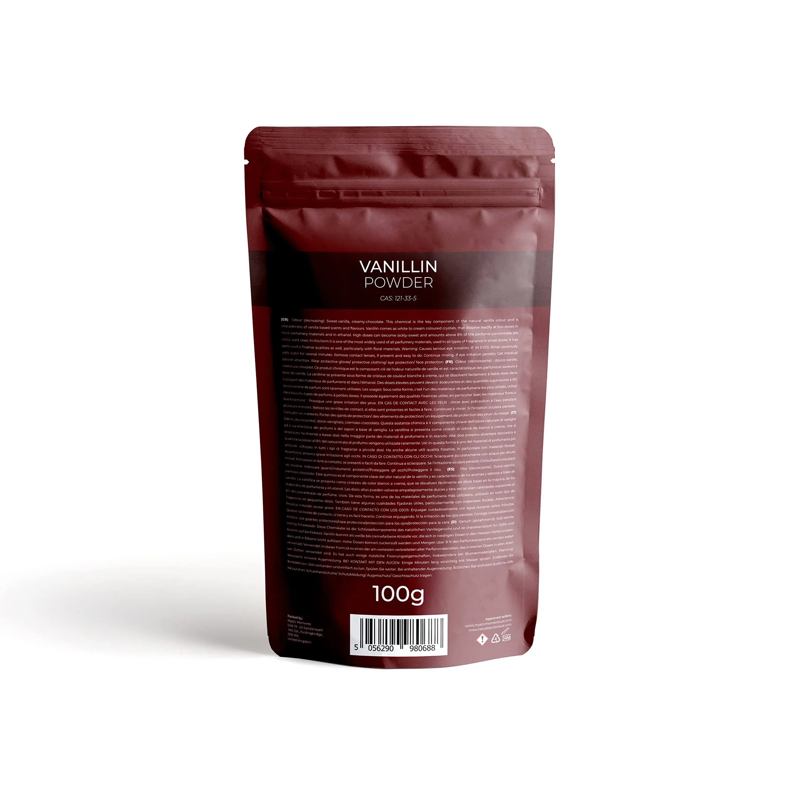 Mystic Moments | Vanillin - 100g Mystic Moments Au supplements
