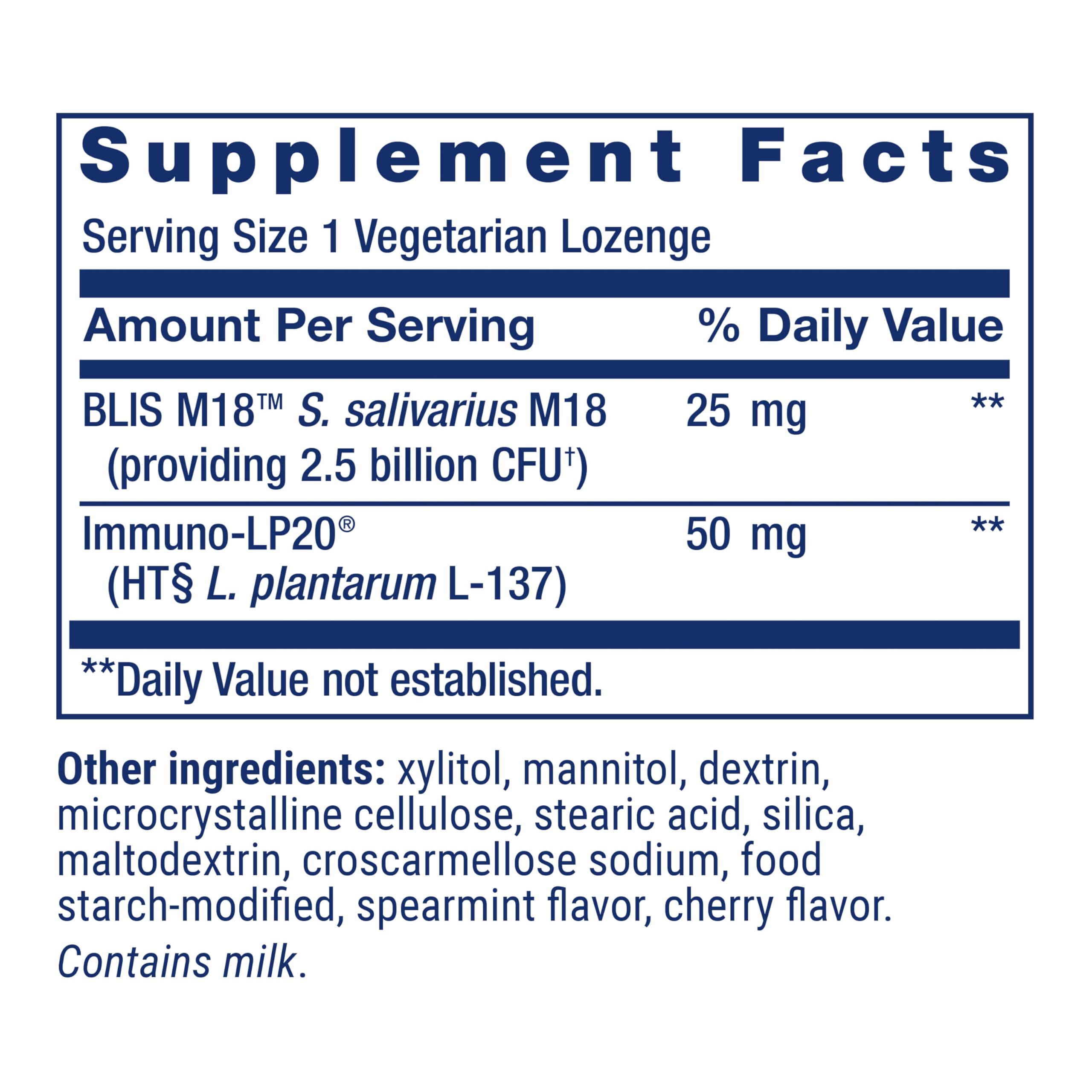 Life Extension FLORASSIST® Probiotic Oral Hygiene, Oral probiotic for Teeth and Gums, pH Levels, Dental Hygiene, Immune Support, BLIS M18™, Once Daily, Gluten Free, Vegetarian, 30 lozenges Life Extension Au supplements