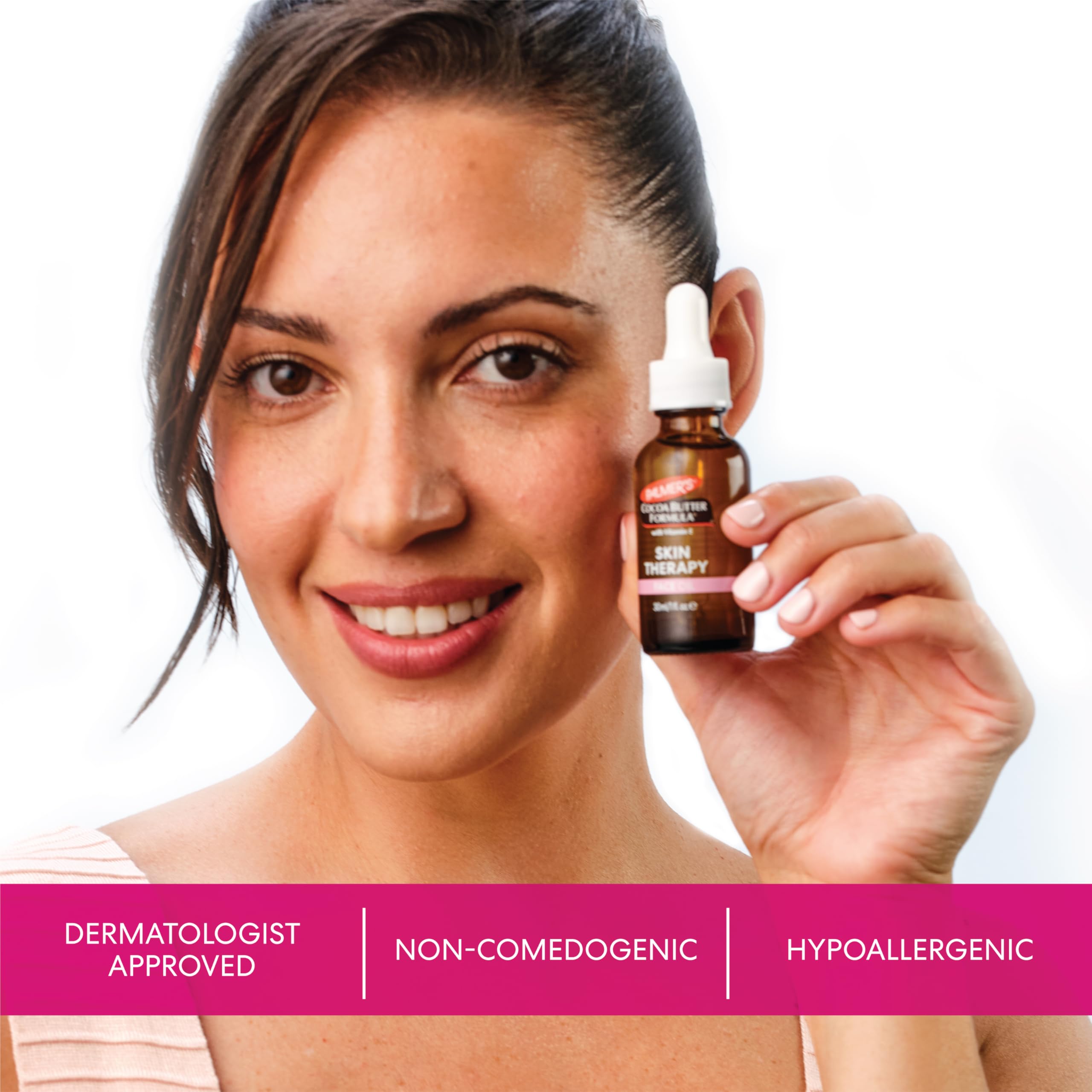 Palmer's Cocoa Butter Formula Moisturizing Skin Therapy Oil for Face with Vitamin E, C & 10 Pure Facial Oils Blend
