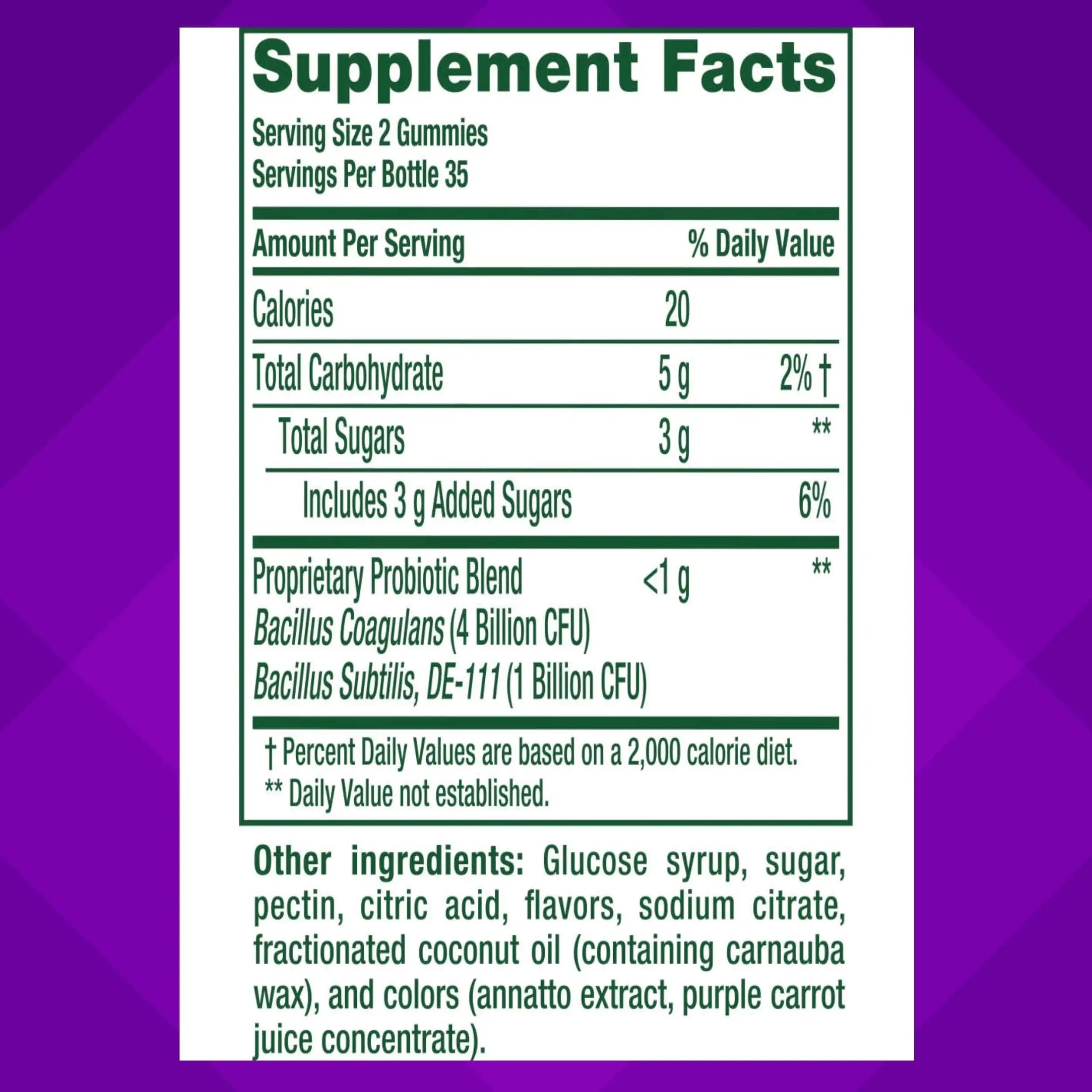 vitafusion Probiotic Gummy Supplements, Raspberry, Peach and Mango Flavors, Probiotic Nutritional Supplements With 5 Billion CFUs Vitafusion Au supplements