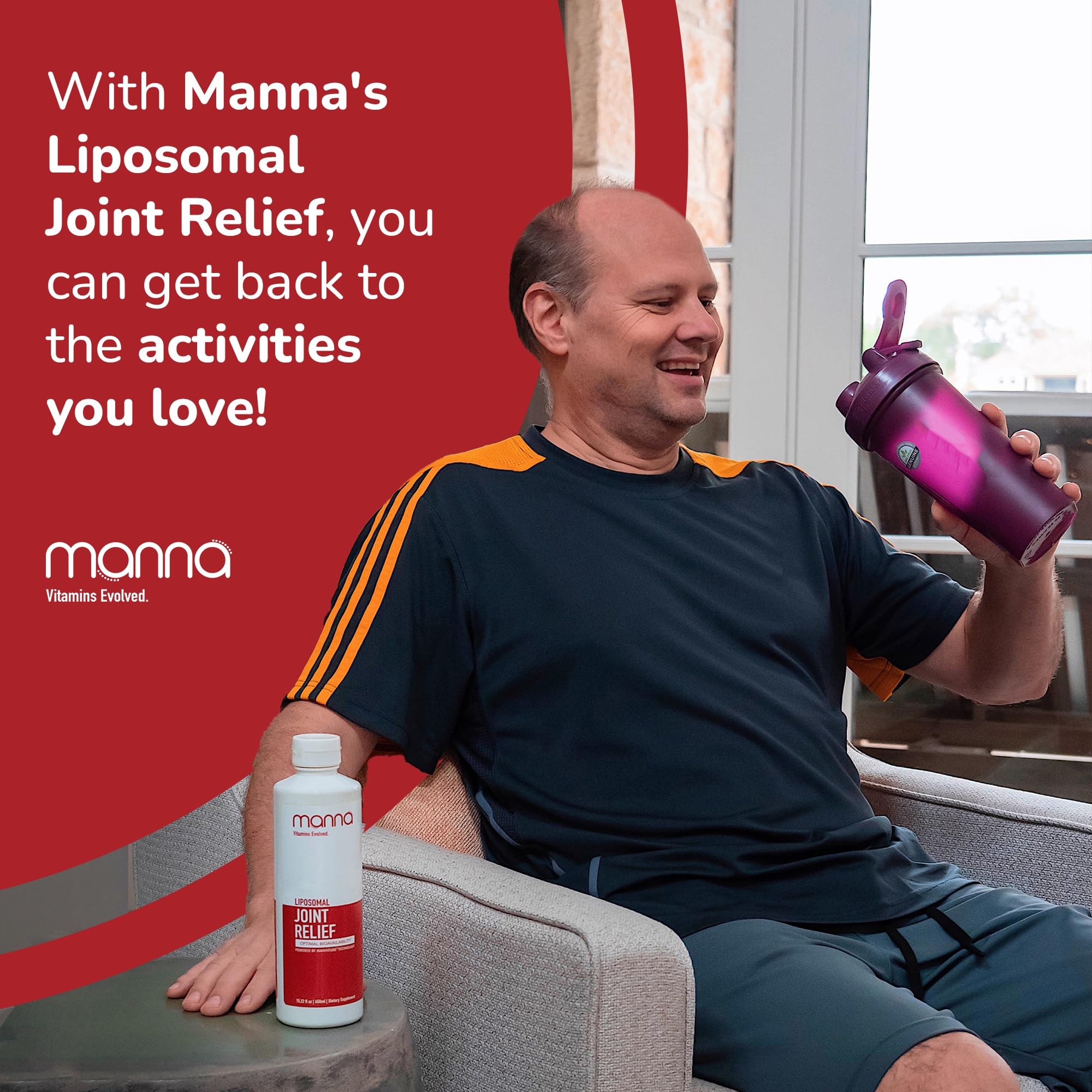 Manna Vitamins Evolved Liposomal Joint Relief Supplement for Women, Men Includes Curcumin, Glucosamine, Chondroitin, Quercetin for Joint Health, Swelling, Aches, Increase Range of Motion, Mobility Manna Vitamins Evolved Au supplements