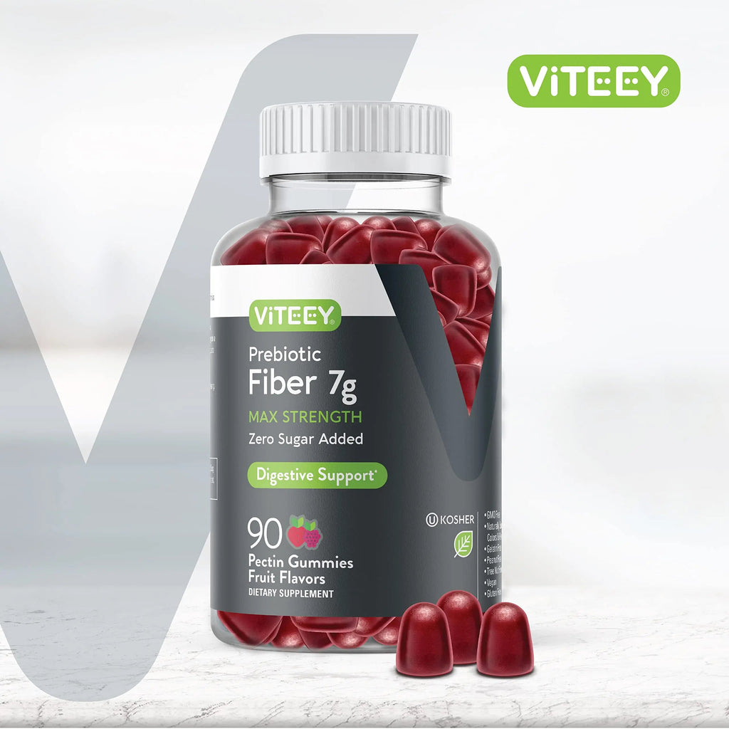 Prebiotic Fiber Gummies 7G Extra Strength [Zero Sugar Added] Digestive Heath Regularity Viteey Au supplements