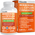 21-in-1 Berberine Supplement with Ceylon Cinnamon Capsules - Dihydroberberine with Chromium, Bitter Melon & Green Tea Extract - Berberine with Ceylon Cinnamon