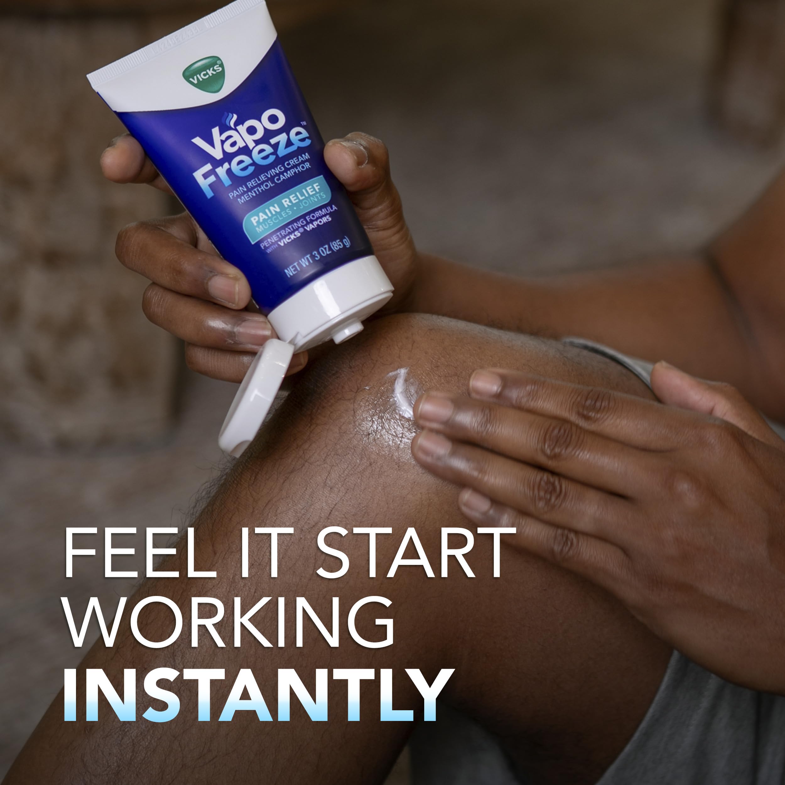 Vicks VapoFreeze Topical Pain Cream 3.0oz, Maximum Strength Menthol+ for Muscle Pain Relief, Joint Pain Relief, Knee Pain Relief, Back Pain Relief, Cream for Pain Relief, Topical Pain Relief Vicks Au supplements