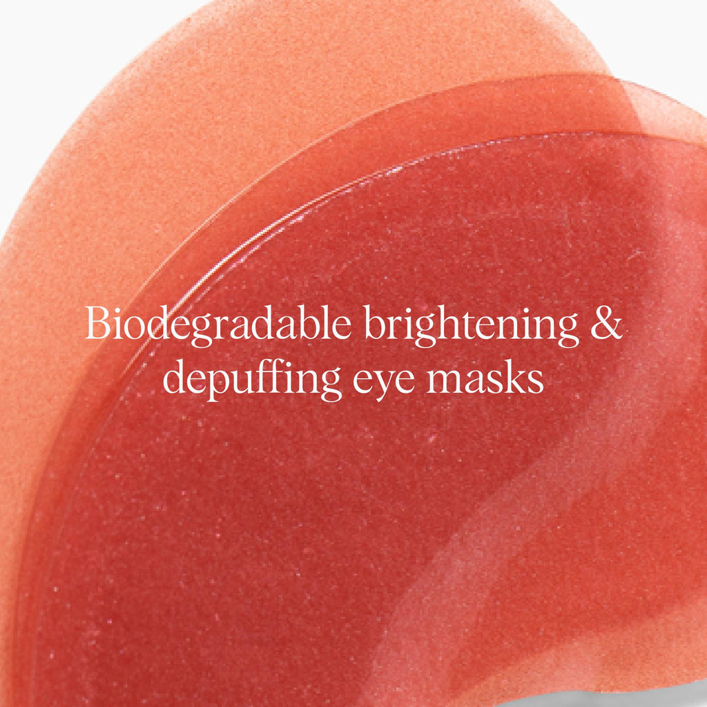 DRMTLGY Brightening Eye Masks – Biodegradable Hydrogel Under Eye Patches with Caffeine, Peptides, Hyaluronic Acid & Niacinamide