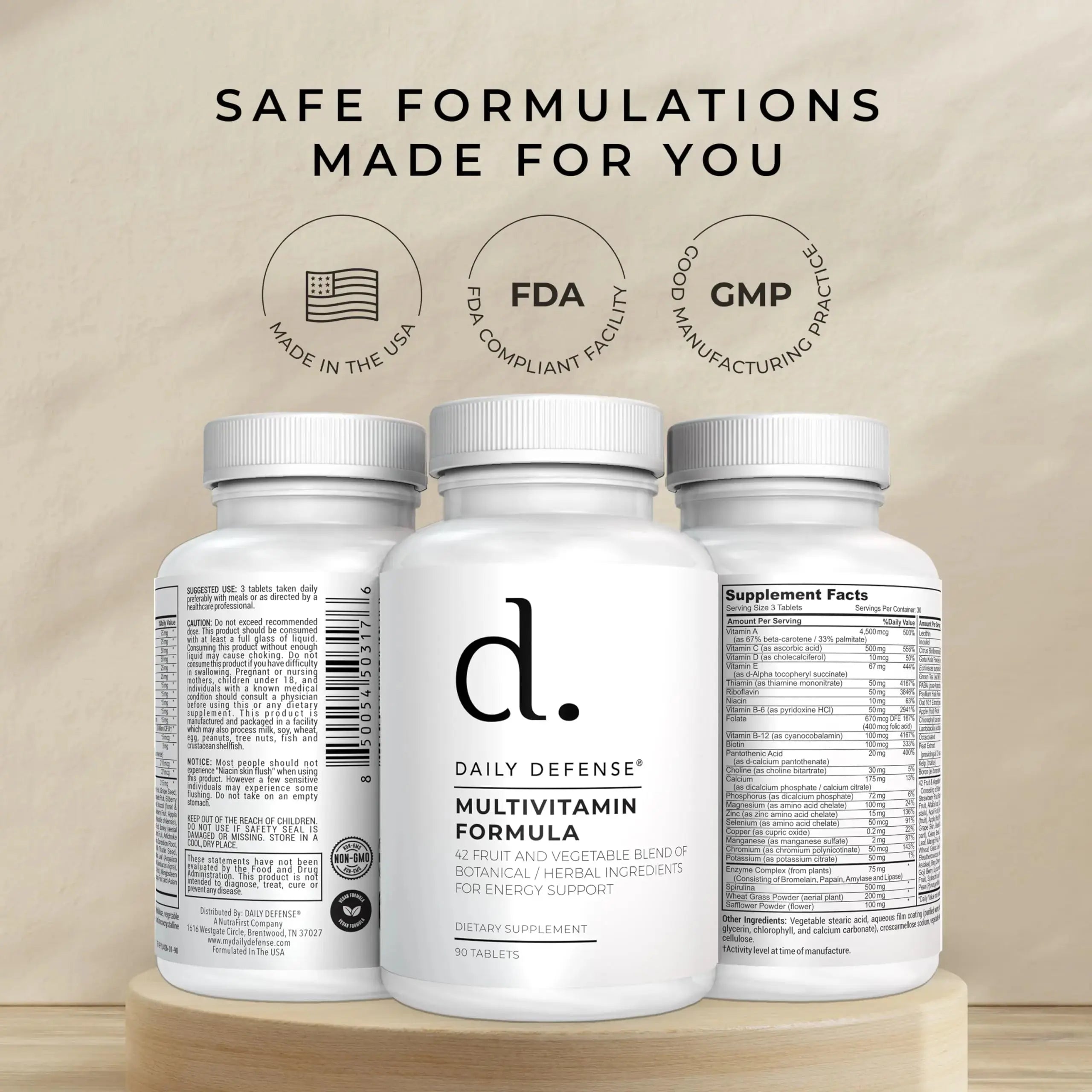 Fruit and Veggies Supplement - Multi Vitamins for Adults w/ Vitamins A, B Complex, D, E, Zinc, Biotin, Calcium - Fruit Vegetable Supplements for Energy & Immunity Support Daily Defense Au supplements