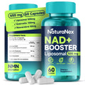 NaturaNex NAD+ Supplement 650mg (60 Capsules), Liposomal NAD+ with Resveratrol & Quercetin, Third-Party Tested, NMN Supplement Alternative NaturaNex Au supplements
