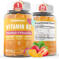 Safgumjel Vitamin B2 Gummies | Riboflavin 400mg with Magnesium & CoQ10 for Migraine Relief & Headache Relief | Sugar Free, Vegan, Strawberry Flavor, 60 Count