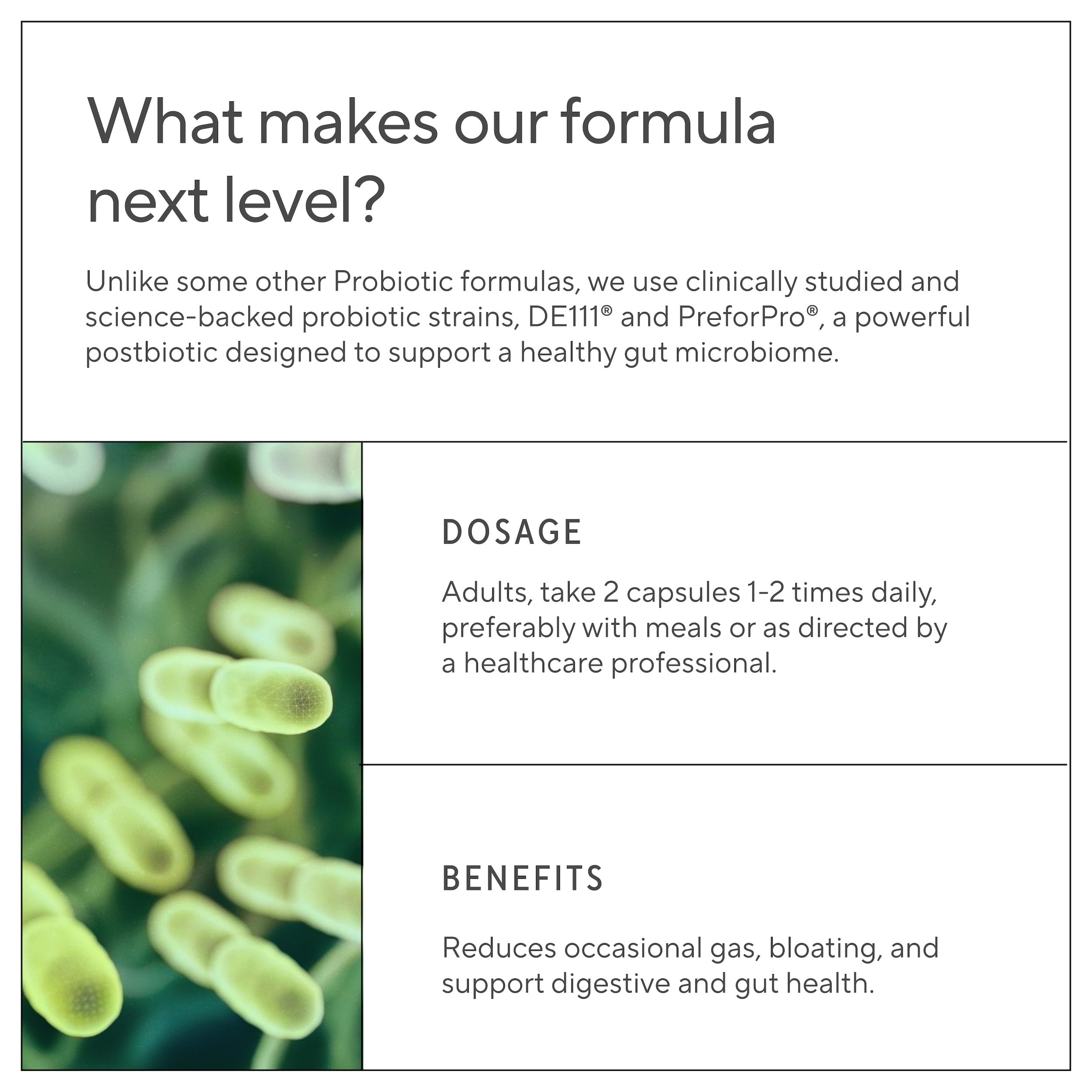 Premium 4-in-1 Probiotic Prebiotic, Postbiotic & Digestive Enzymes for Men & Women – Supports Gut, Digestion & Immunity –Complete Gut Health with Pre, Post