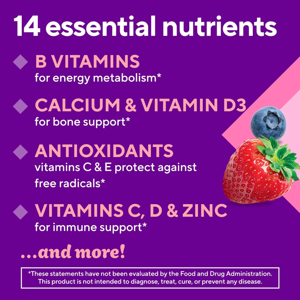 Vitafusion Women’s Sugar Free Daily Multivitamin Supplement, Keto Diet Friendly Adult Gummy Vitamin for Energy Vitafusion Au supplements
