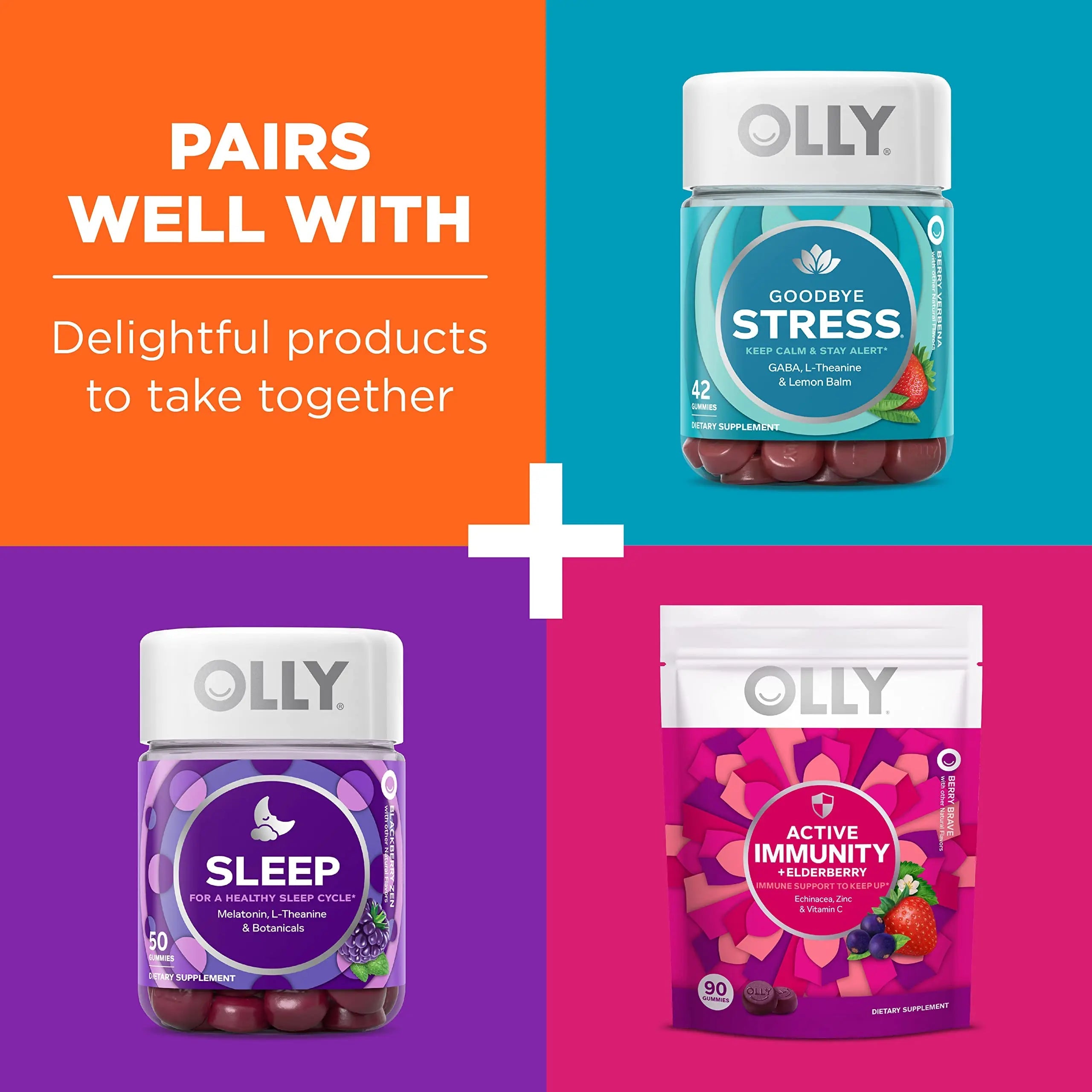 OLLY Laser Focus Gummy, Ginseng, Alpha GPC, B Vitamins, Berry Tangerine Flavor OLLY Au supplements